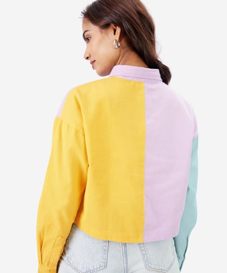 Candy Pop Women Cropped Shirts