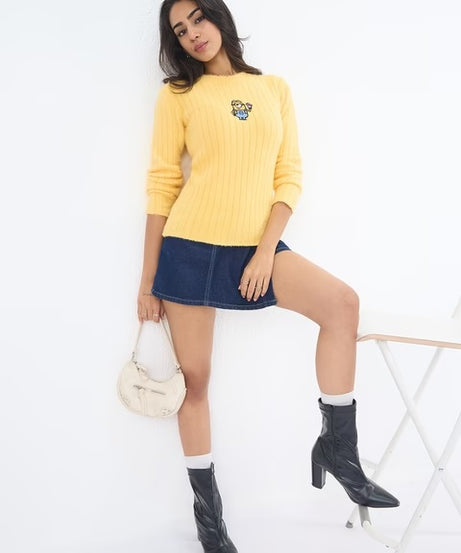 Minions Dave Women Knitted Sweaters