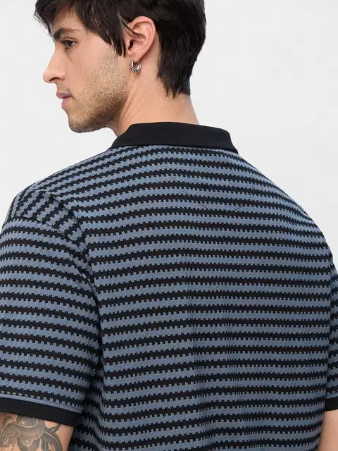 Jacquard Polo Twilight Oversized Polos