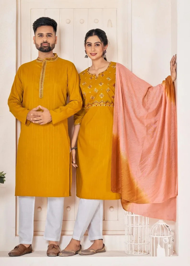 Pure Viscose with Embroidery Combo Set