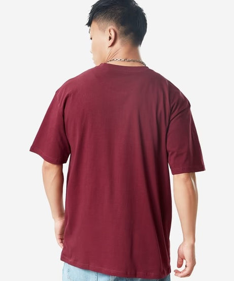 Dark Red Oversized T-Shirts