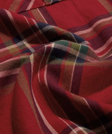 Plaid Tartan Men Utility Shirts
