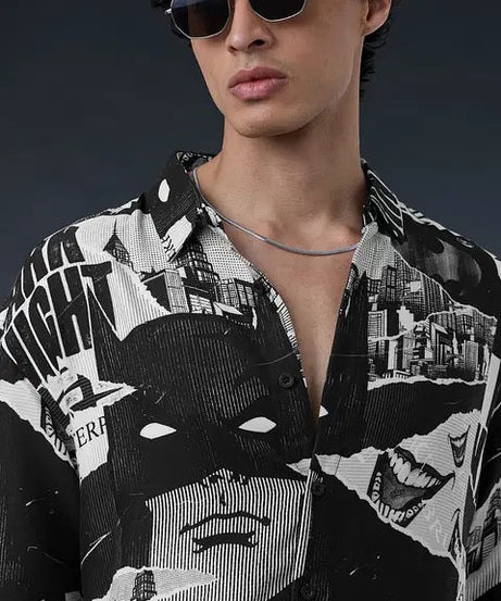 Batman Wayne Industries Oversized Men's Shirt