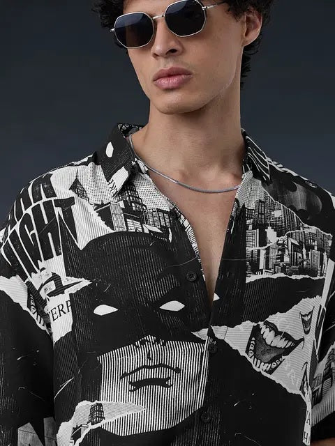 Batman Wayne Industries Oversized Men's Shirt