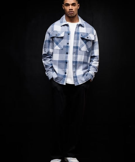 Plaid Shacket Arctic Men Flannel Shackets