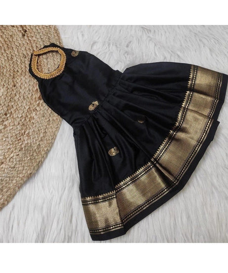 Aura Silk Wedding Wear Stitched Gown Dress For Girls & Kids 22-KL