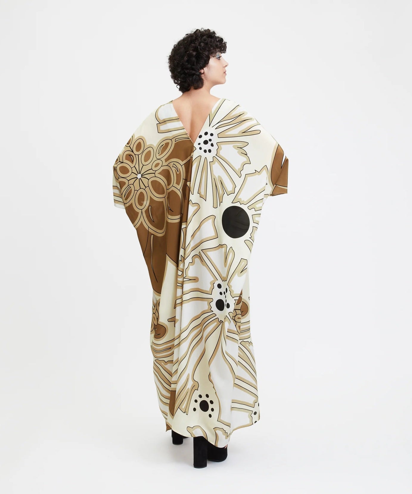 Women's French Moss Kaftan - Flowy Summer Beach Wear Caftan