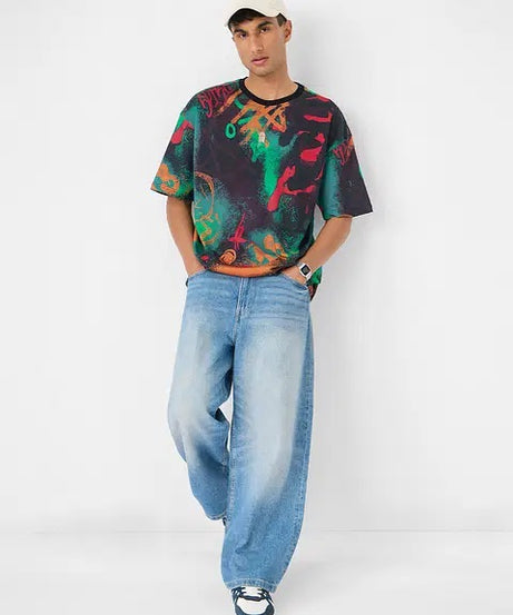 Street Graffiti Oversized T-Shirts