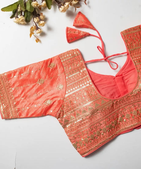 Vibrant Silk Blouse For Women's