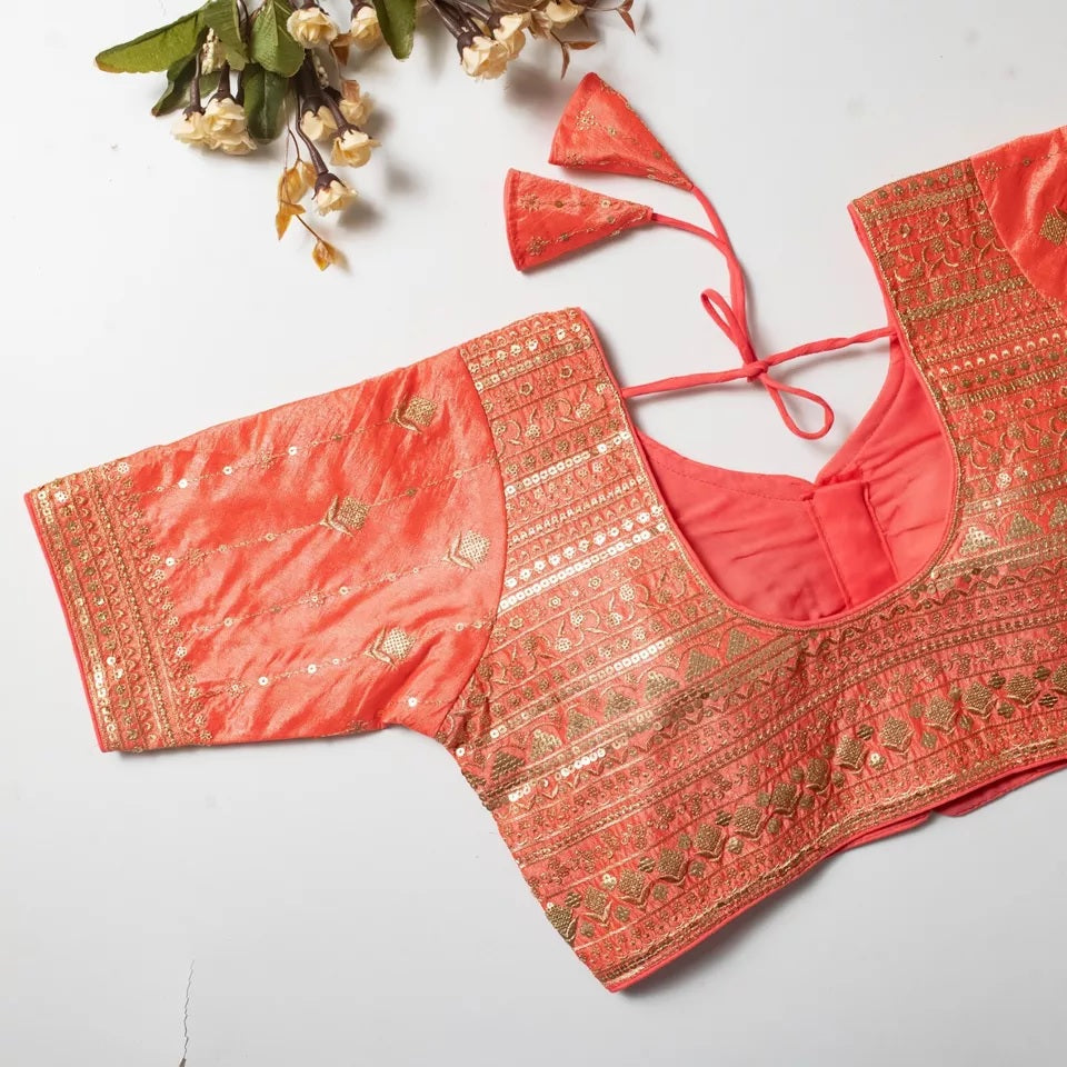 Vibrant Silk Blouse For Women's