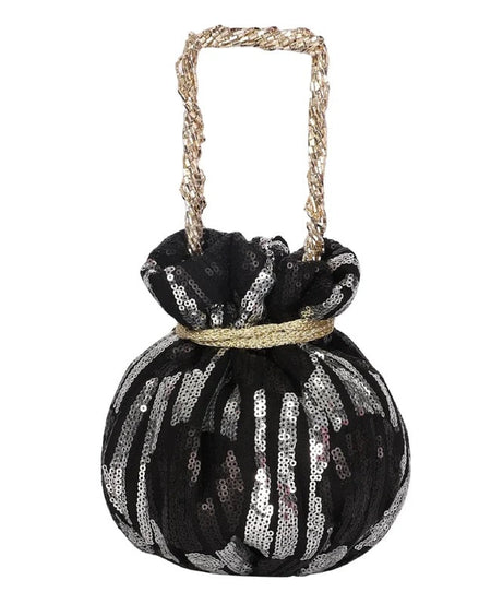 Women Sequence Work Handbag Potli Bag