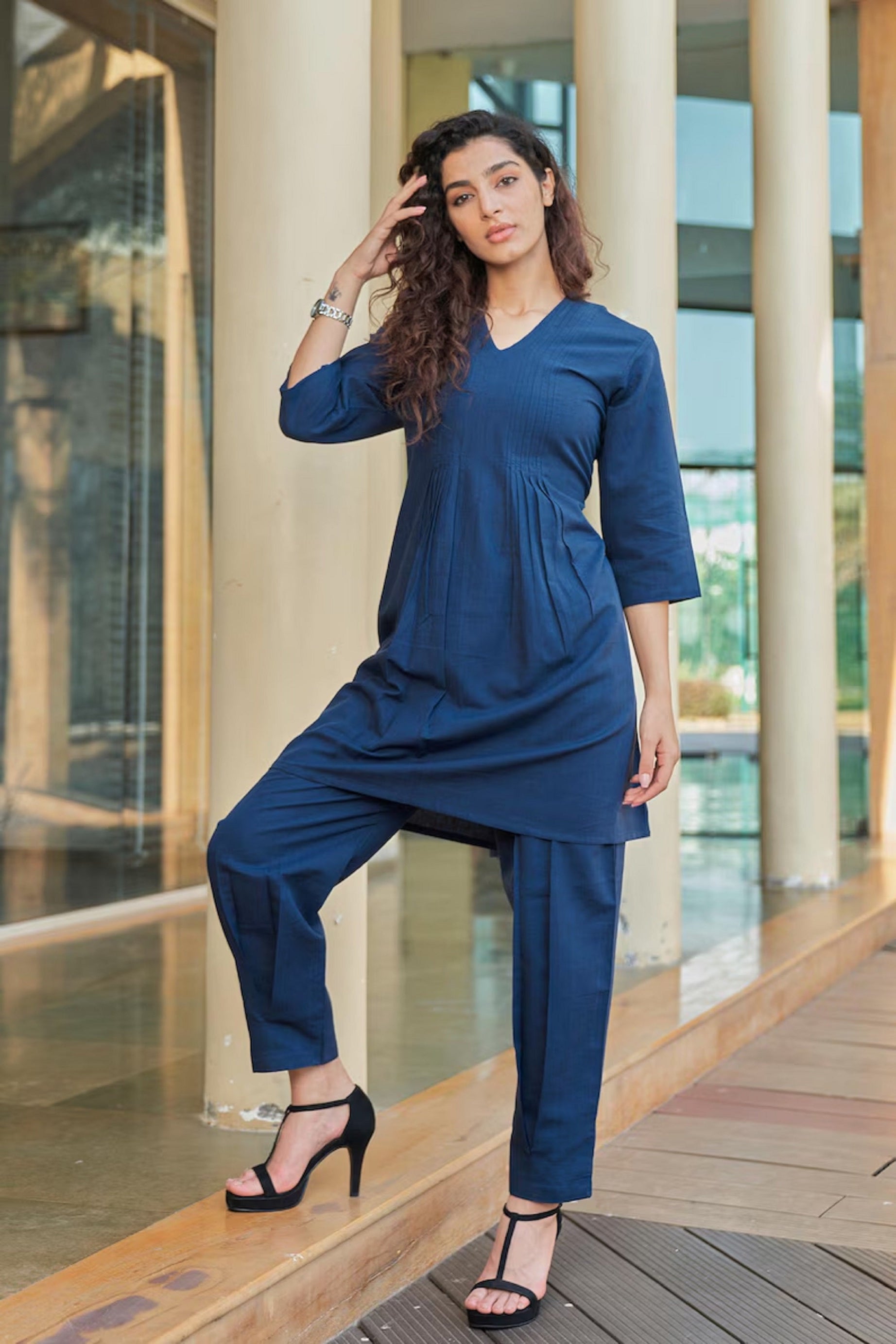 Linen Kurta Set Kurta Salwar Set for women