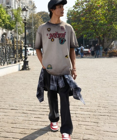 Avengers  Desi Comics Oversized T-Shirts