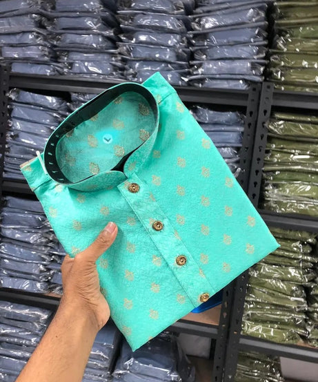 Men's Jacquard kurta pajama Set