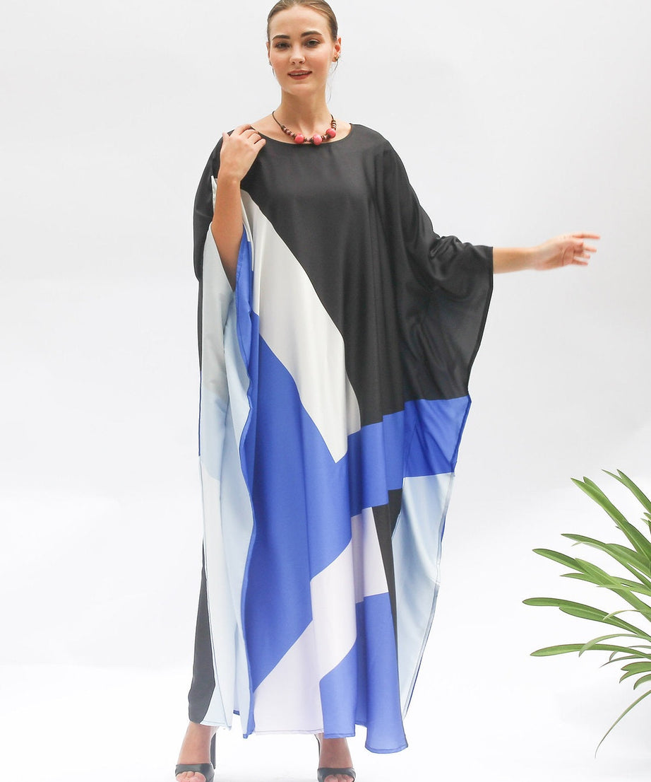 Premium Soft Satin Silk Kaftan - Flowy and Comfortable Caftan For Women's