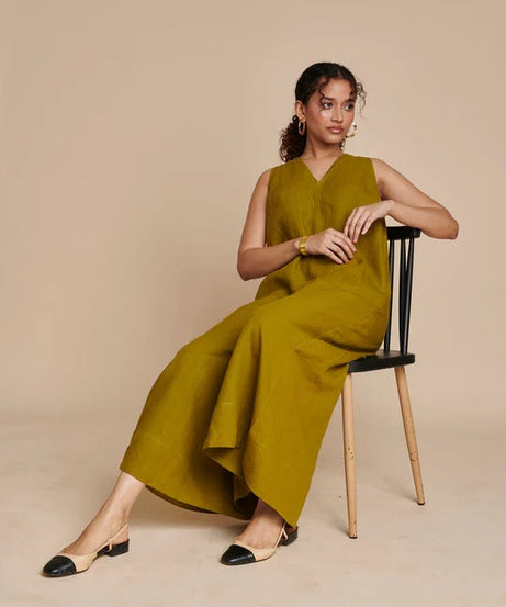 Linen Flared Jumpsuit