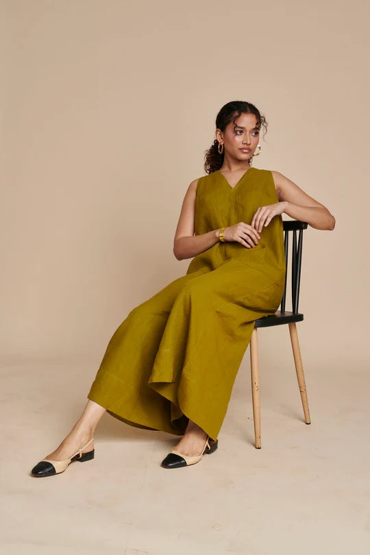 Linen Flared Jumpsuit