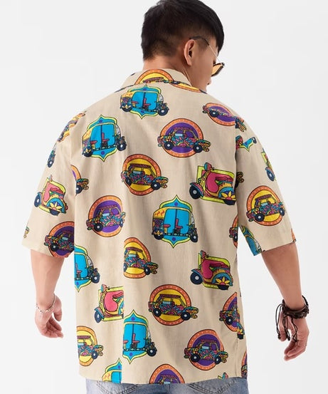 Desi Paintwork Oversized Shirts