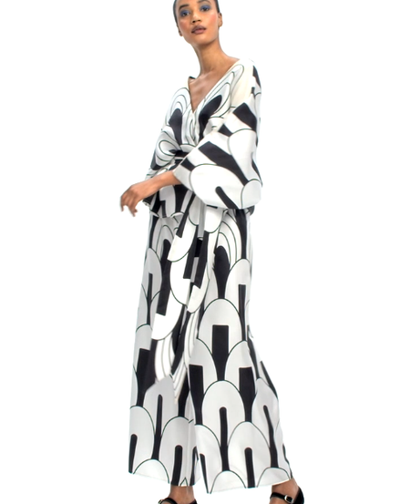 Women's Printed Soft Satin Silk Co-ord Set