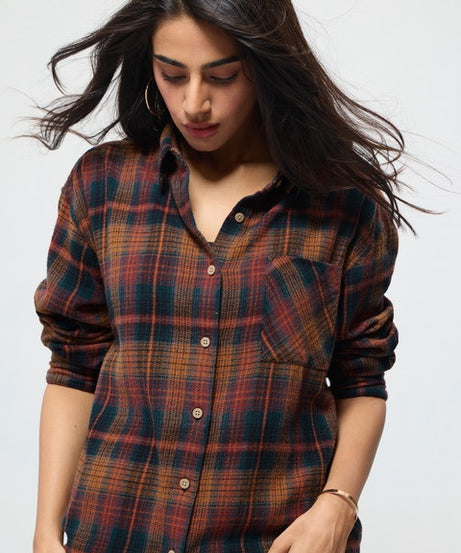 Plaid Shacket: Prismark Women Shackets