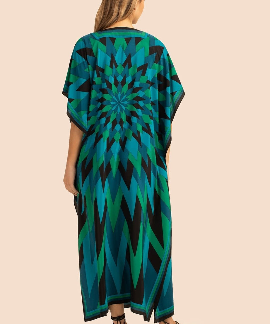 Elegant Silk Crepe Kaftan - Luxurious, Lightweight Caftan For Women's