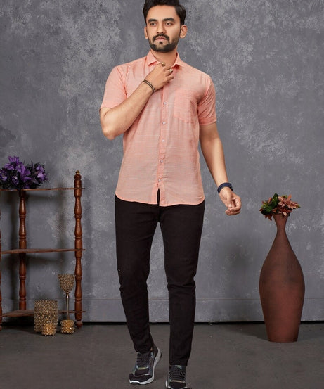 Premium Slub Cotton Shirt For Men's