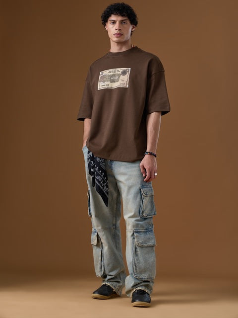 Nomad: Retro Rupee Super Oversized T-Shirts