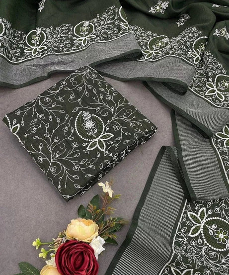 Bollywood Wedding Cotton Embroidery Heavy Work,PartyWear Fancy Sari Blouse