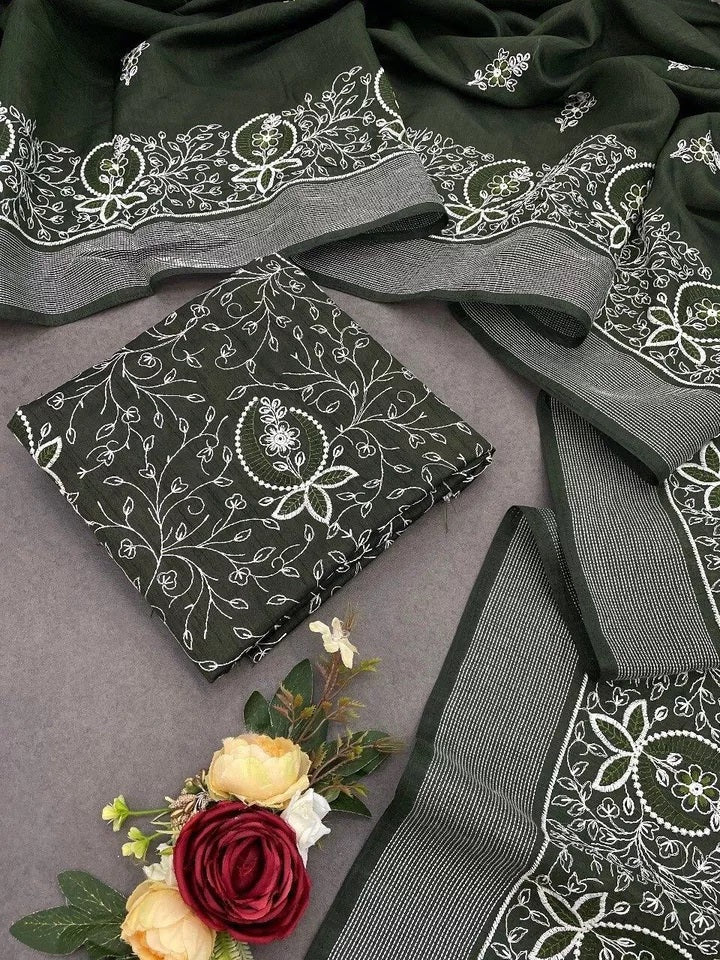 Bollywood Wedding Cotton Embroidery Heavy Work,PartyWear Fancy Sari Blouse