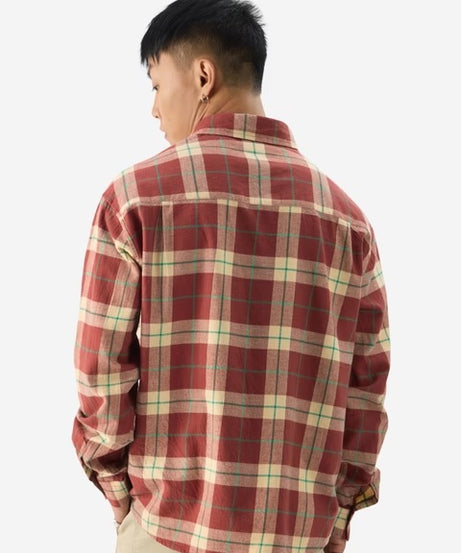Checks Almond Cream Men Utility Shirts