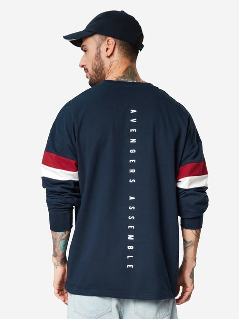 Marvel  Avengers Assemble Oversized Full Sleeve T-Shirts