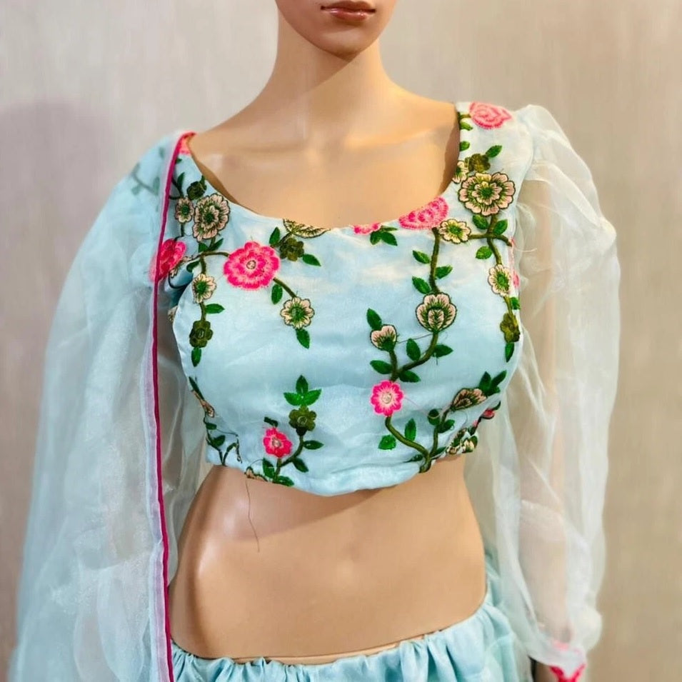 Heavy Organza Silk Designer Exclusive Classic Lehenga Blouse Dupatta