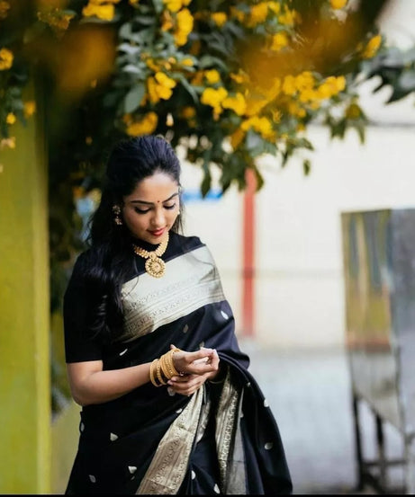 Soft Lichi Silk Saree, Women's Wedding Sari & Blouse