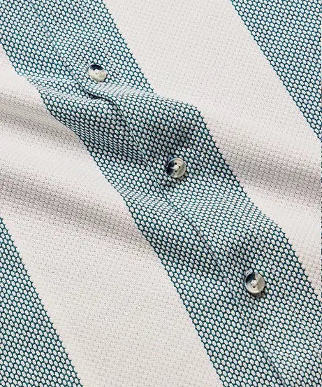 Textured Stripes Arctic White Men Shirts