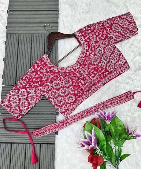 Ready To Wear Traditional Heavy Chinon Saree For Women's