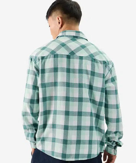 Plaid Minted Marble Men Relaxed Shirts
