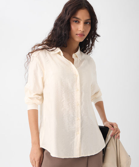 Textured Almond Women Shirts