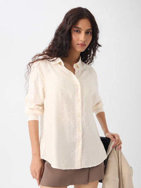 Textured Almond Women Shirts
