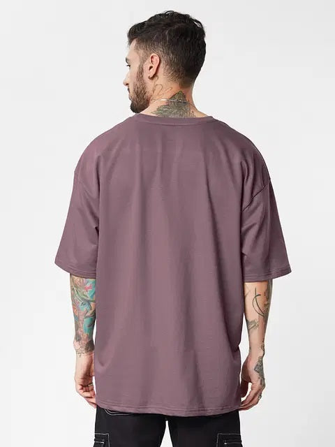 Solids Pale Purple Oversized T-Shirts