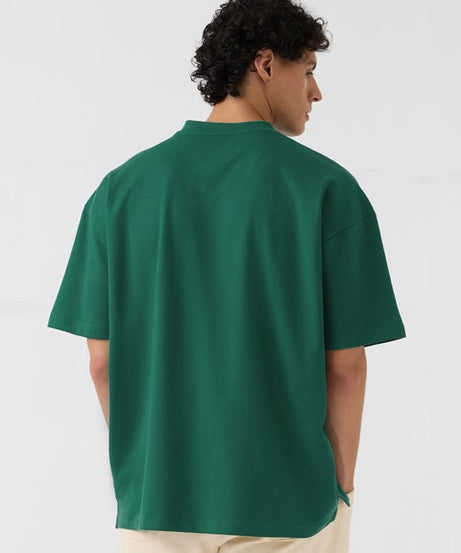 Varsity  Emerald Green Oversized T-Shirts