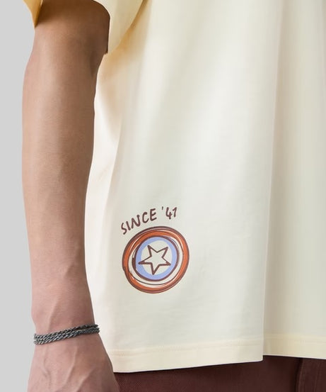 Captain America Doodle Oversized T-Shirts