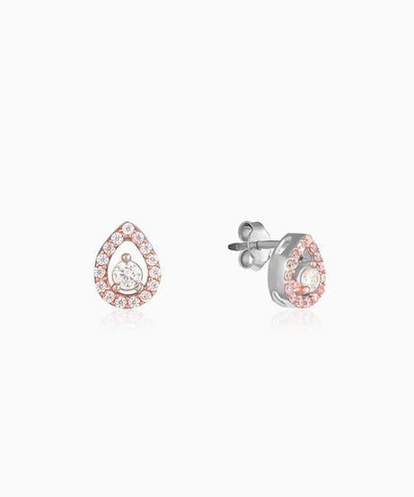Rose Gold Drop Studs