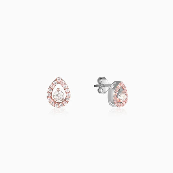 Rose Gold Drop Studs