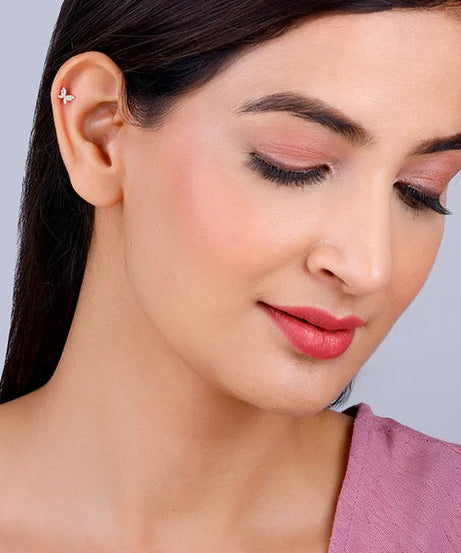 Golden Butterfly Tiny Studded Affair Earrings