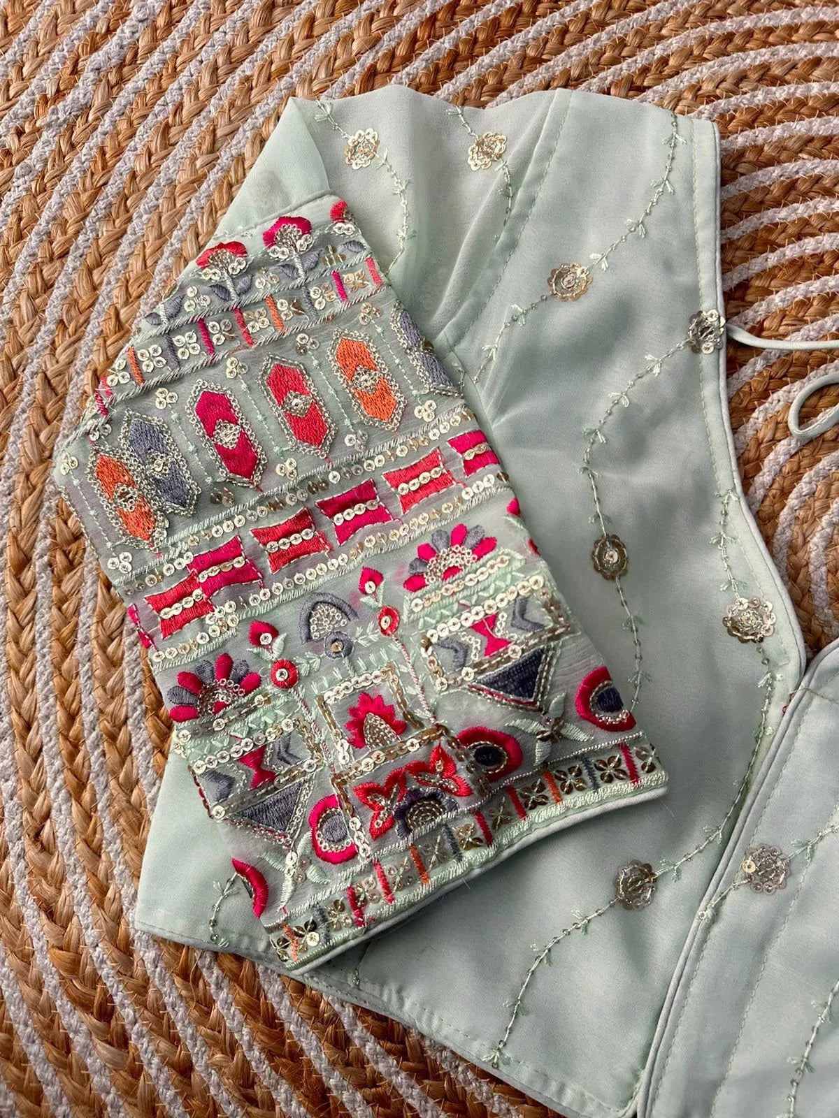 Full Stitched Milan Georgette Fancy Designer Traditional Look Blouse Choli