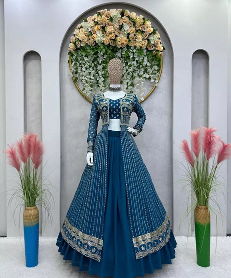 Traditional Faux Georgette Lehenga Choli