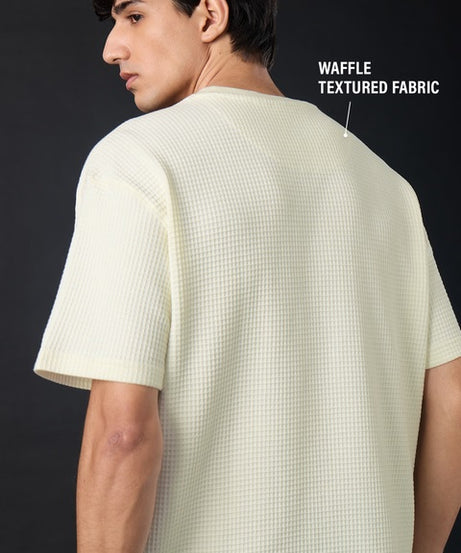 Textured  Popeye Don't Panic Oversized T-Shirts