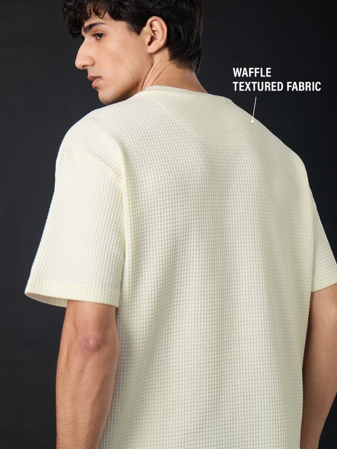 Textured  Popeye Don't Panic Oversized T-Shirts