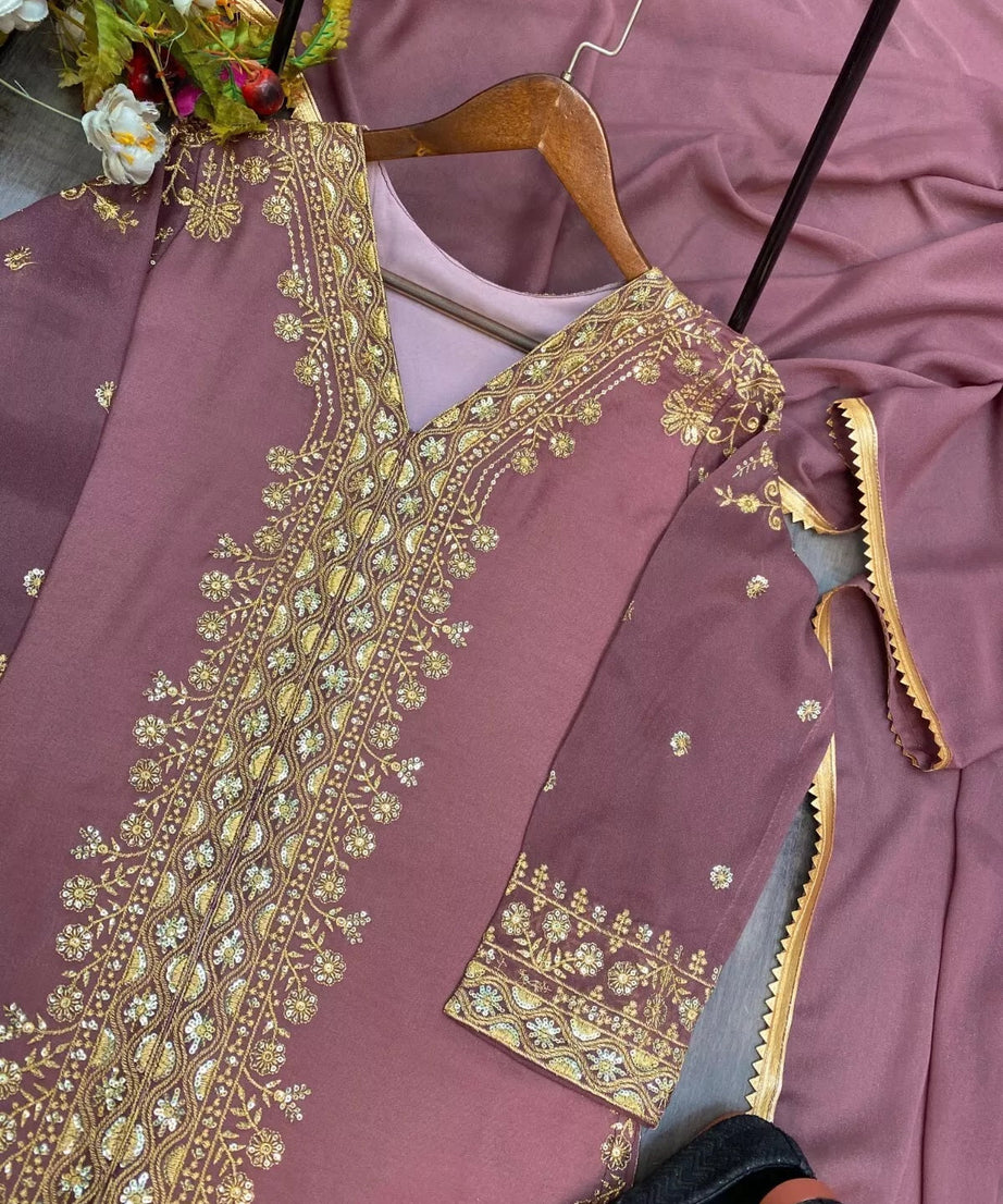 Star Georgette With Sequence Embroidery Work Salwar Kameez