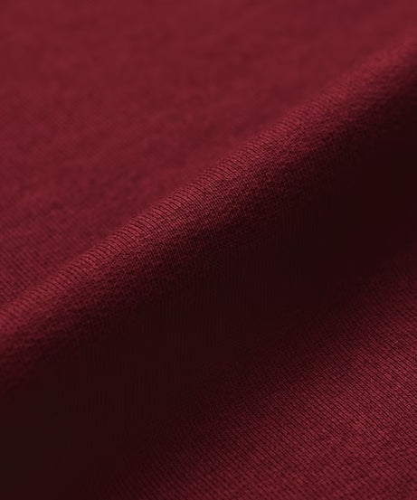 Solids Deep Red Oversized T-Shirts